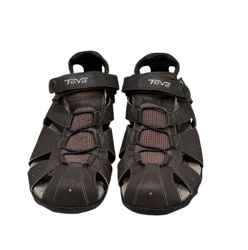 Teva Deacon Men’s Brown Sandals Size 11 Closed Toe Outdoors Hiking Fisherman
